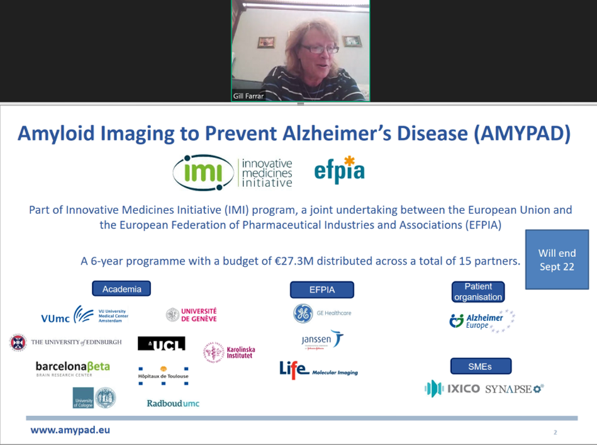 AMYPAD presents at the IMI event 