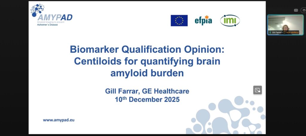 AMYPAD joined IHI/EMA regulatory impact event